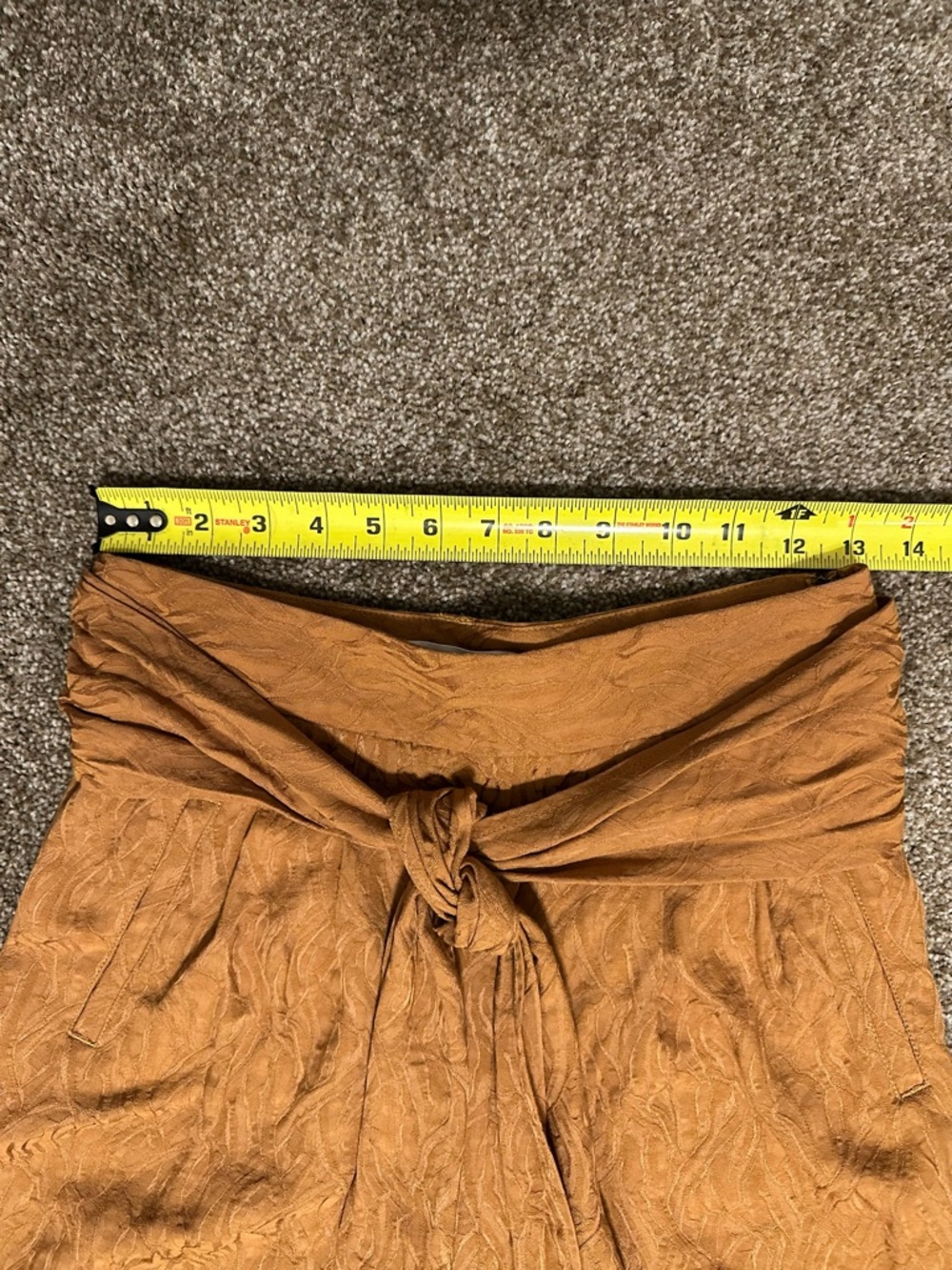 Anthropologie ett:twa Aubade Jacquard Tapered Tie-Waist Pants - Size 2 - Picture 3 of 12